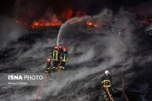 Fire in Qom alcohol factory (1)