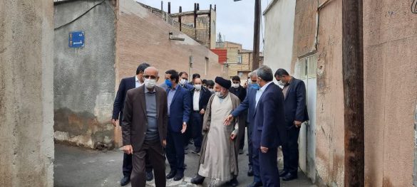 Mayor visit to Qom informal settelments