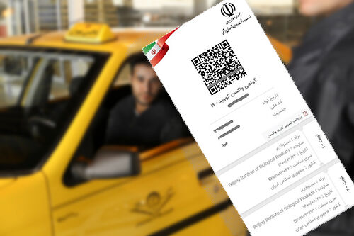 vaccine card for taxi drivers